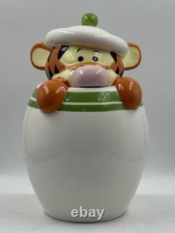 Vtg Disney Winnie the Pooh Tigger Piglet Eeyore Peek-A-Boo 4 Canister Set Green