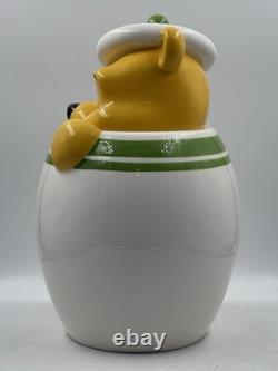 Vtg Disney Winnie the Pooh Tigger Piglet Eeyore Peek-A-Boo 4 Canister Set Green