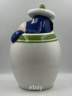 Vtg Disney Winnie the Pooh Tigger Piglet Eeyore Peek-A-Boo 4 Canister Set Green