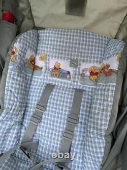 Vtg Graco Winnie the Pooh Gingham Stroller + High Chair Matching Set Y2K Rare