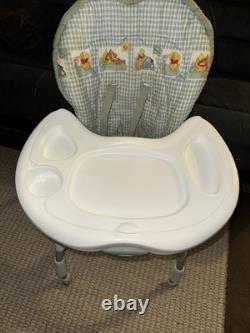 Vtg Graco Winnie the Pooh Gingham Stroller + High Chair Matching Set Y2K Rare
