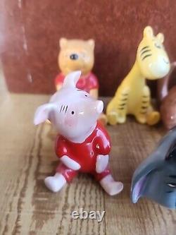 Vtg Walt Disney Beswick, England Winnie The Pooh 8 Figurine Set