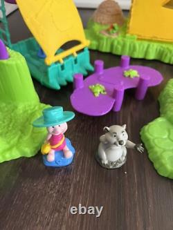 Vtg Winnie The Pooh Camping Fun Playset 2000 WithFigures Lights & Sounds WORKS