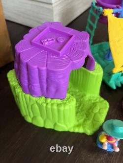 Vtg Winnie The Pooh Camping Fun Playset 2000 WithFigures Lights & Sounds WORKS