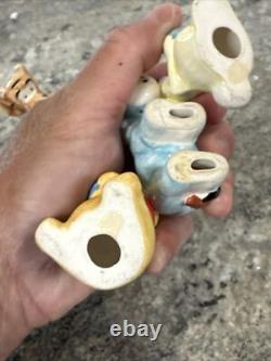Vtg Winnie the Pooh 6 Porcelain Figurines Piglet Tigger EEYORE Owl Rabbit RARE