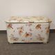 Vtg Winnie The Pooh Toy Box Chest Seat Quilted Design Hinged Top Nursery Redmon