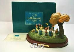 WDCC Hip! Hip! Pooh-Ray! Winnie The Pooh & The Blustery Day Walt Disney with COA
