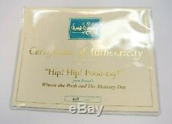 WDCC Hip! Hip! Pooh-Ray! Winnie The Pooh & The Blustery Day Walt Disney with COA