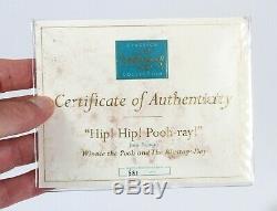 WDCC Winnie the Pooh and the Blustery Day Hip! Hip! Pooh-Ray MINT COA