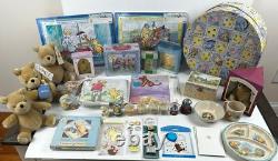 WINNIE THE POOH 37pc Lot Plush Puzzles Plates Children's Room Decor Classic Pooh