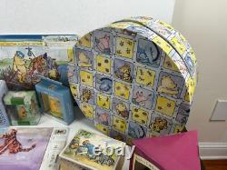 WINNIE THE POOH 37pc Lot Plush Puzzles Plates Children's Room Decor Classic Pooh
