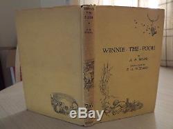 WINNIE THE POOH A. A. MILNE original wrapper METHUEN & Co. 3rd edn 1927