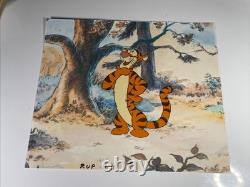 WINNIE THE POOH Animation Cel vintage Walt Disney Production Tigger Art I11