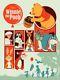 Winnie The Pooh Dave Perillo Mondo Disney R2014 Limited Edition Print #390 Mint