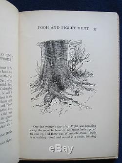 WINNIE THE POOH by A A MILNE First American Edition ERNEST H. SHEPARD Illus