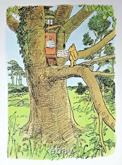 WINNIE THE POOH vtg FIRST PRINTING toy COLOR EDITION Child A MILNE Disney RARE