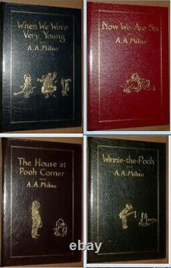 WINNIE The POOH by A. A Milne 4 Volume Set Easton Press Genuine Leather As New 19