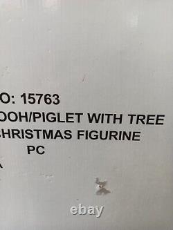 WINNIE the POOH & PIGLET with CHRISTMAS TREE FIGURINE ANIMATED XL DISPLAY 1997
