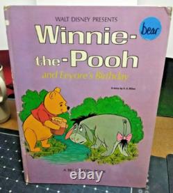 Walt Disney 1965 Winnie The Pooh and Eeyore's Birthday Big Golden Giant Book