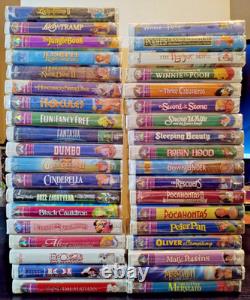 Walt Disney Masterpiece Collection and More VHS Sealed Lot (37) LOOK