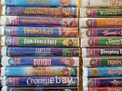Walt Disney Masterpiece Collection and More VHS Sealed Lot (37) LOOK