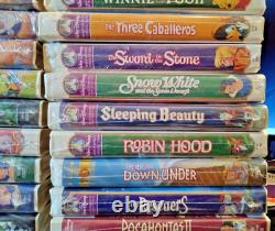 Walt Disney Masterpiece Collection and More VHS Sealed Lot (37) LOOK