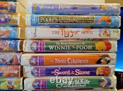 Walt Disney Masterpiece Collection and More VHS Sealed Lot (37) LOOK