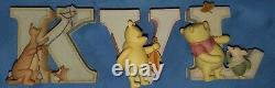 Walt Disney Michel Classic Winnie the Pooh Alphabet ALL 26 LETTERS Read Below