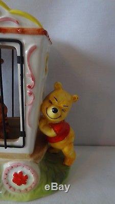 Walt Disney RARE Winnie the Pooh and Tigger and Eeyore Music Box #J407