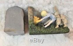 Walt Disney Winnie the Pooh Stuck in Rabbit's Hole Bookends Lots of Detail