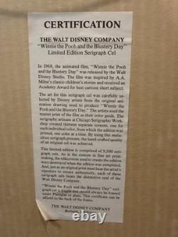 Walt Disney Winnie the Pooh & The Blustery Day Limited Edition Serigraph Cel