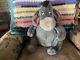 Walt Disney World Jumbo Eeyore Vintage Gray Plush Stuffed Animal Withattached Tail