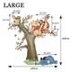 Watercolour Winnie The Pooh And Friends Playing On Tree Giant Wall Decal Sticker