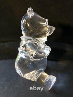 Waterford Crystal Disney Winnie the Pooh Bear Made in Ireland Signed Figurine