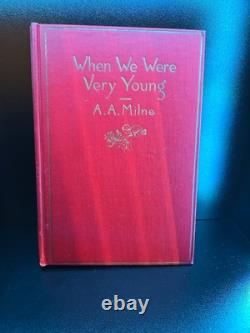 When We Were Very Young by A. A. Milne -hardbound, 1924 Winnie The Pooh