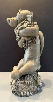 White Swan Disney Tigger Heavy Garden Statue Figurine Winnie The Pooh Rare 9