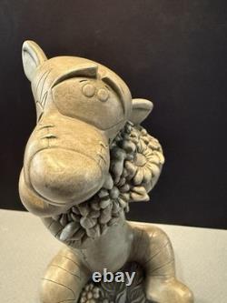 White Swan Disney Tigger Heavy Garden Statue Figurine Winnie The Pooh Rare 9