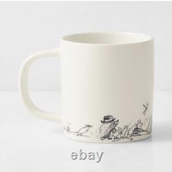 Williams Sonoma S/4 Rory Dobner Winnie the Pooh Mugs 19 OZ NEW Stuck Series