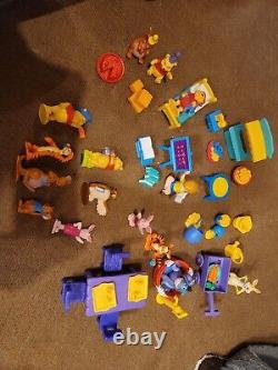Winnie Pooh Birthday, Garden, Sleep, School Figurines