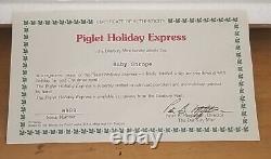 Winnie Pooh Disney Danbury Mint Piglet Holiday Express Christmas Train 6 Pc