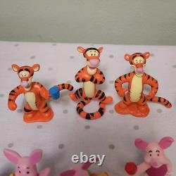 Winnie Pooh LOT of 23 Figures Mattel Tigger Owl Piglet Eeyore Roo Kanga C. Robin