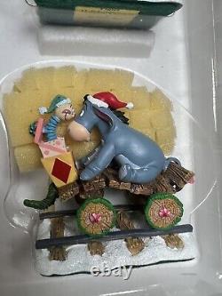 Winnie Pooh Piglet Holiday Express Christmas Train Danbury Mint 6 pc Set Disney