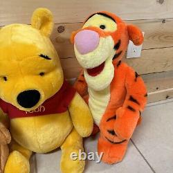 Winnie Pooh Plush Giant Disney Mattel Piglet Tigger Rabbit Kanga Roo Eeyore 22