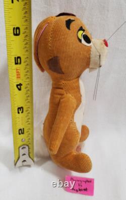 Winnie Pooh Sears 1966 Wood Chip Saw Dust Plush Piglet Rabbit Tigger Kanga 60 s