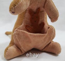 Winnie Pooh Sears 1966 Wood Chip Saw Dust Plush Piglet Rabbit Tigger Kanga 60 s