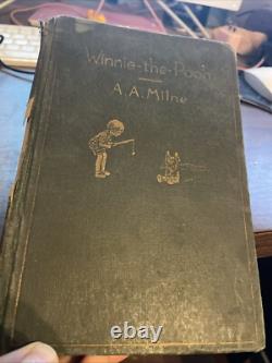 Winnie The Pooh 1926 1st ED. A. A Milne. Green Hardcover
