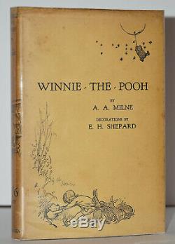 Winnie The Pooh 1st/1st Edition W. Original Jacket A. A. Milne
