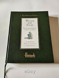 Winnie The Pooh, A A Milne, Harrods Edition 41/250 1994, 1st edition leather