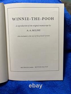 Winnie The Pooh A Reproduction Of The Original Manuscript 1871
