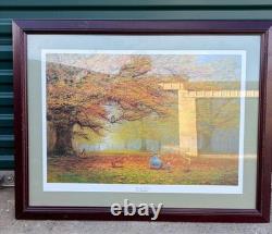 Winnie The Pooh And Friends Playing In The Autumn Leaves 100 Acre Wood Fine Art